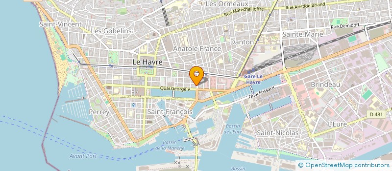 localisation de l'entreprise ANATOLIE à LE HAVRE