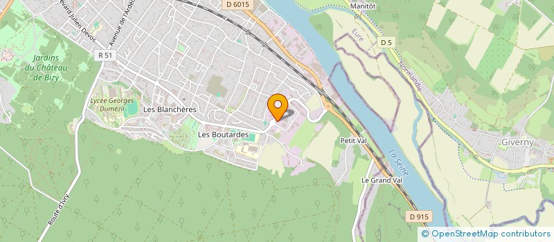 localisation de l'entreprise ANATOLIE BAT  VERNON
