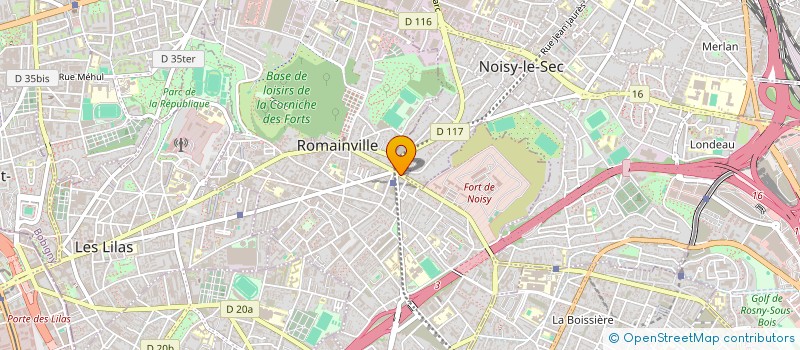 localisation de l'entreprise ANATOLIE II à ROMAINVILLE