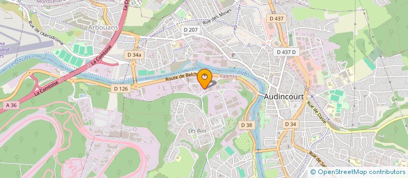 localisation de l'entreprise ANATOLIE RESTAURANT  VALENTIGNEY