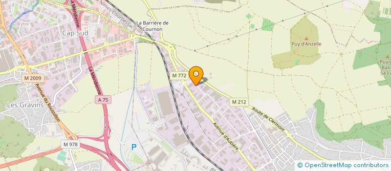 localisation de l'entreprise ANATUM ENTREPRISES  COURNON-D'AUVERGNE