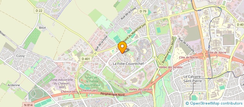 localisation de l'entreprise ANAUDA à CAEN