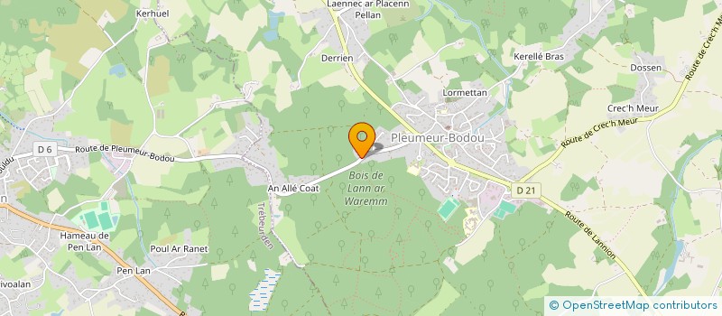 localisation de l'entreprise ANAUDE à PLEUMEUR-BODOU