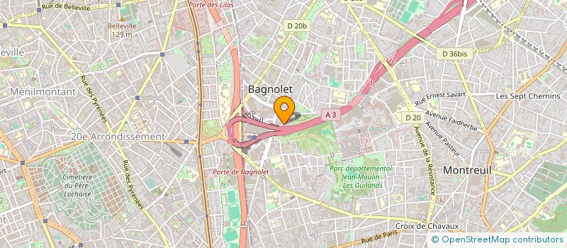 localisation de l'entreprise ANAVAL à BAGNOLET