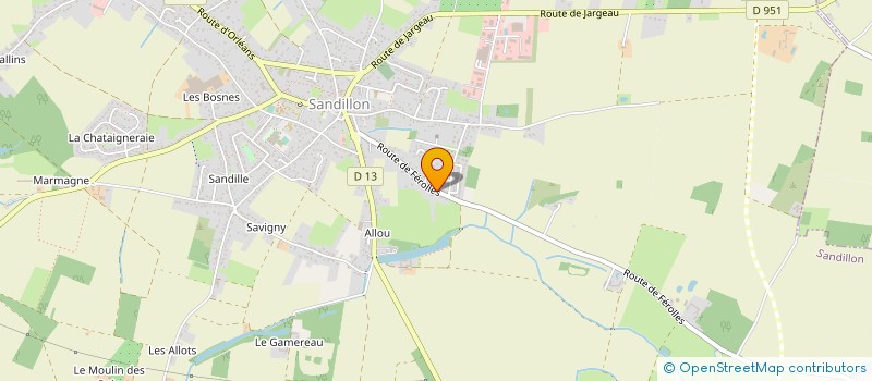 localisation de l'entreprise ANAVASI GROUPE à SANDILLON