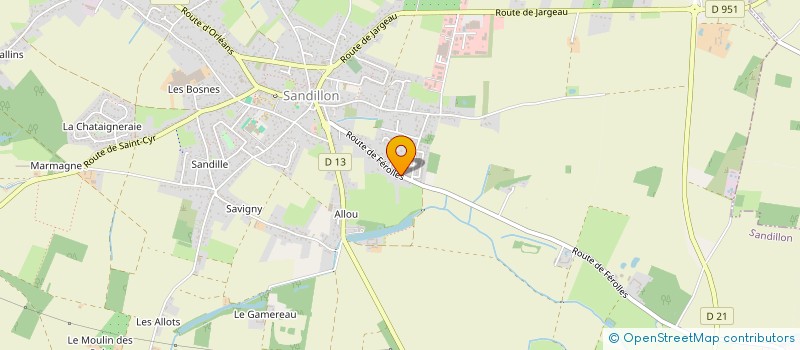 localisation de l'entreprise ANAVASI RH à SANDILLON
