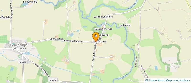 localisation de l'entreprise ANAX  BOUCHAMPS LES CRAON