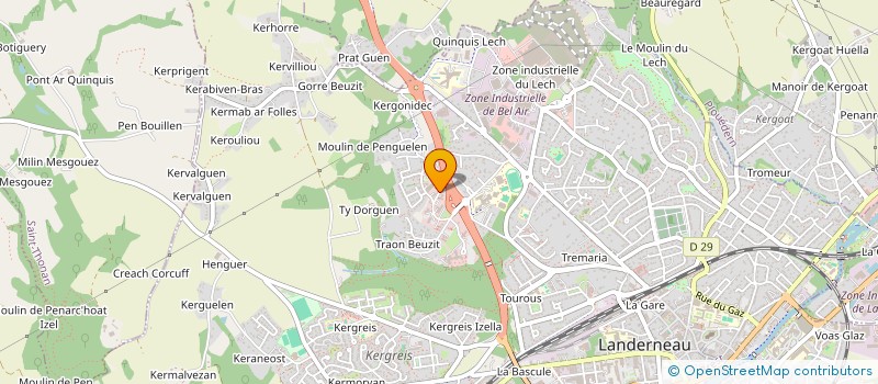 localisation de l'entreprise ANAXIMANDRE à LANDERNEAU