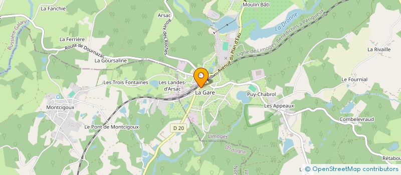 localisation de l'entreprise ANAXIMANDRE à BUSSIERE-GALANT