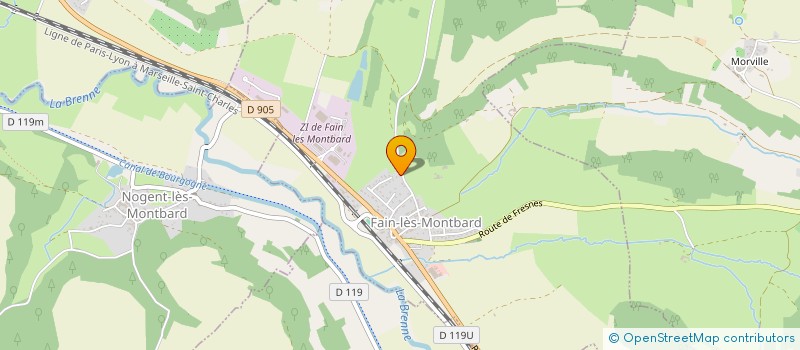 localisation de l'entreprise ANAYA à FAIN-LES-MONTBARD