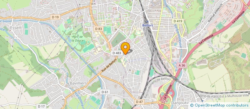 localisation de l'entreprise ANB à BELFORT