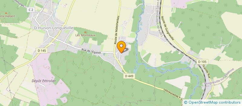 localisation de l'entreprise ANB AMENAGEMENT NATURE ET BOIS  D'HUISON-LONGUEVILLE