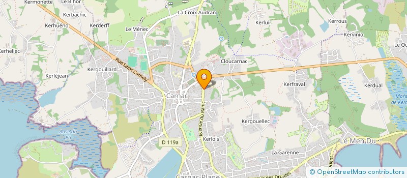 localisation de l'entreprise ANB IMMO  CARNAC