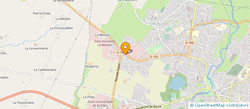 localisation de l'entreprise ANBEJA IMMOBILIER à LECOUSSE