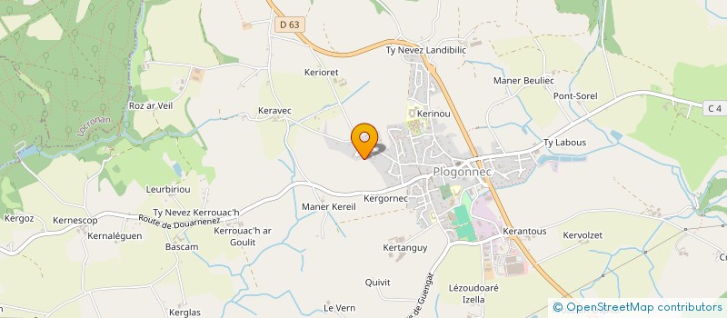 localisation de l'entreprise ANBER  PLOGONNEC