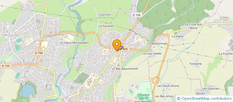 localisation de l'entreprise ANC  FOUGERES