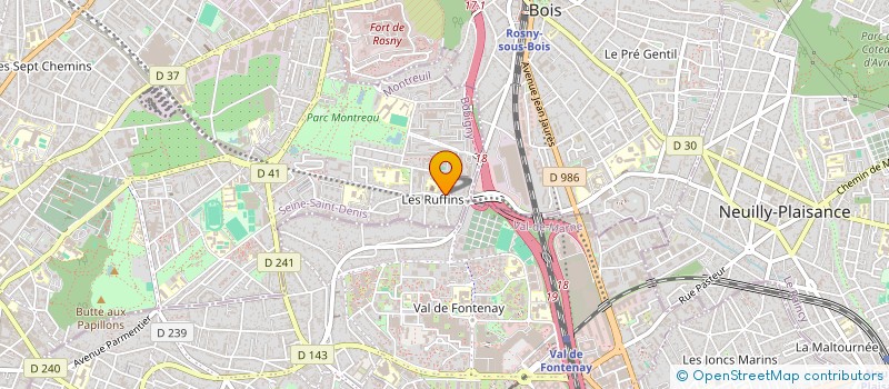localisation de l'entreprise ANC à MONTREUIL