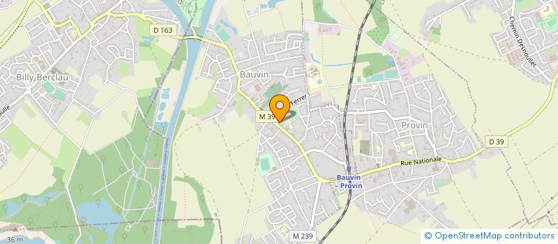 localisation de l'entreprise ANC COMBATTANTS ALGERIE TUNISIE MAROC DE BAUVIN PROVIN  BAUVIN