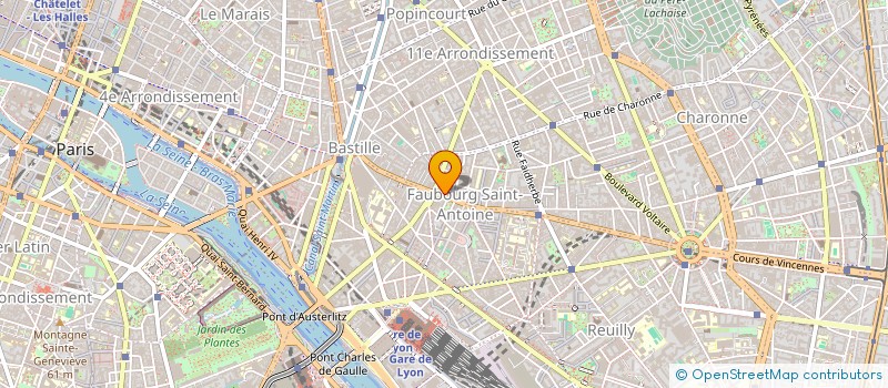 localisation de l'entreprise ANC ETS BAC à PARIS 11