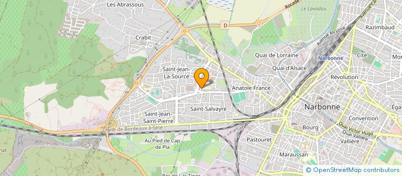 localisation de l'entreprise ANC MILIT HARKIS ALGERIE AMIS DE L AUDE  NARBONNE