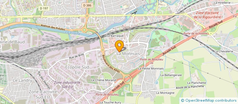 localisation de l'entreprise ANCA 35  CESSON-SEVIGNE