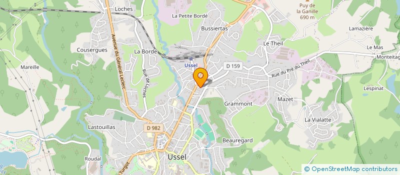 localisation de l'entreprise ANCA  USSEL