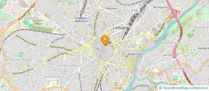 localisation de l'entreprise ANCA IMMO à LIMOGES