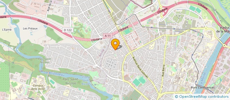 localisation de l'entreprise ANCAJEB IMMO à ANGERS
