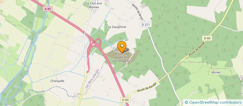 localisation de l'entreprise ANCAPA à BRISSAC LOIRE AUBANCE