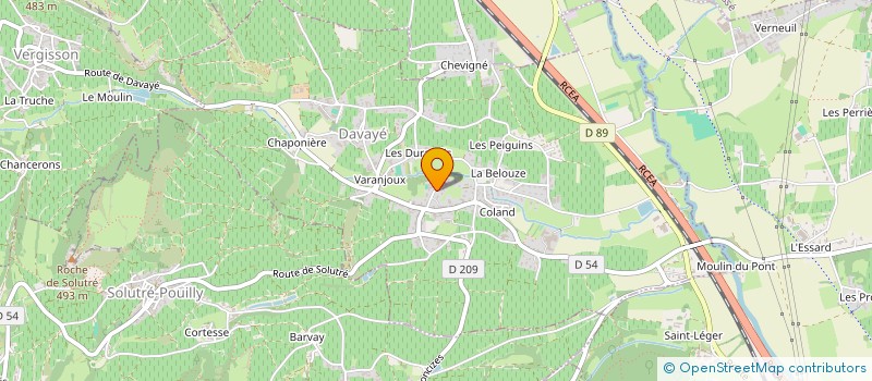 localisation de l'entreprise ANCARE à VERGISSON