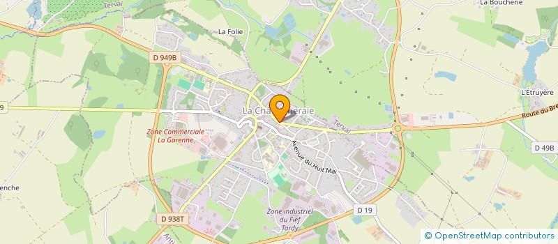 localisation de l'entreprise ANCAS  LA CHATAIGNERAIE