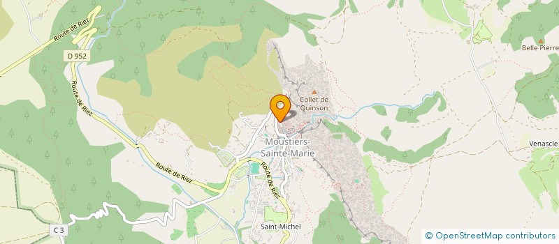 localisation de l'entreprise ANCASTEL LOCATIONS  MOUSTIERS-SAINTE-MARIE