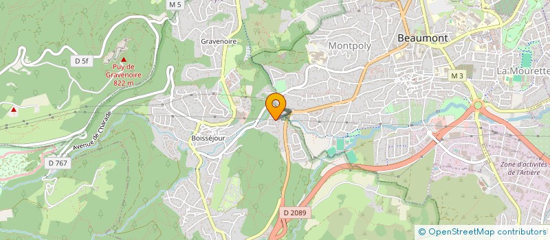 localisation de l'entreprise ANCE DE LA TOUR  CEYRAT