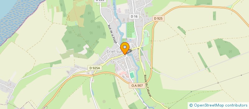 localisation de l'entreprise ANCEL à CRIEL-SUR-MER