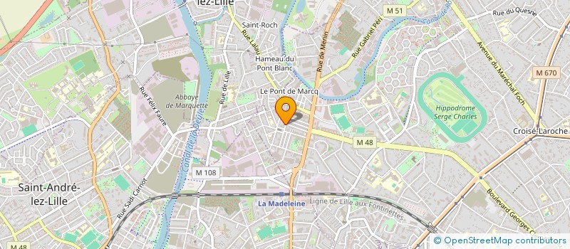 localisation de l'entreprise ANCEL à MARCQ-EN-BARŒUL