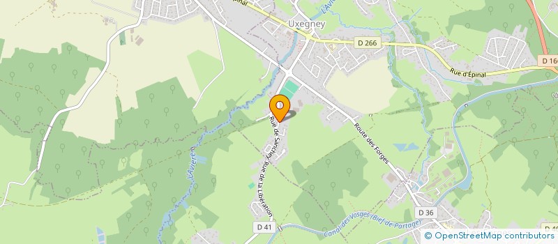 localisation de l'entreprise ANCEL AJM  UXEGNEY