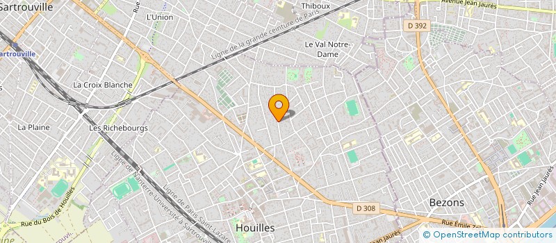 localisation de l'entreprise ANCELADE  HOUILLES