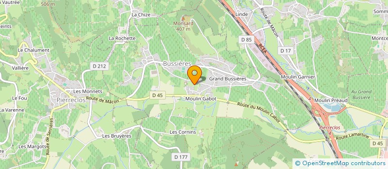 localisation de l'entreprise ANCELLE à BUSSIERES