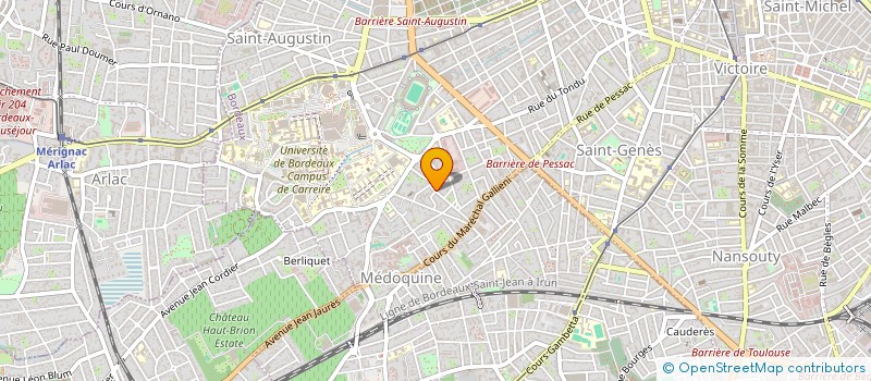 localisation de l'entreprise ANCELLE/GRANDPIERRE  BORDEAUX