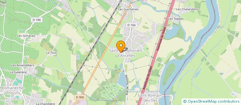 localisation de l'entreprise ANCELLES DATA MANAGEMENT  SAINT-SYMPHORIEN-D'ANCELLES