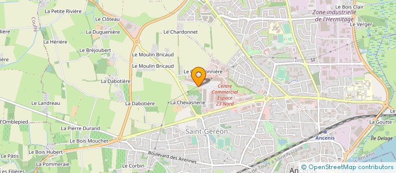 localisation de l'entreprise ANCENIS à ANCENIS-SAINT-GEREON