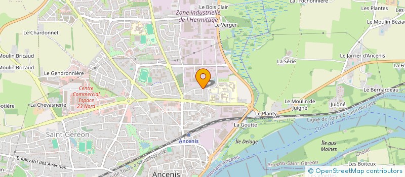 localisation de l'entreprise ANCENIS COACHING SPORTIF  ANCENIS-SAINT-GEREON