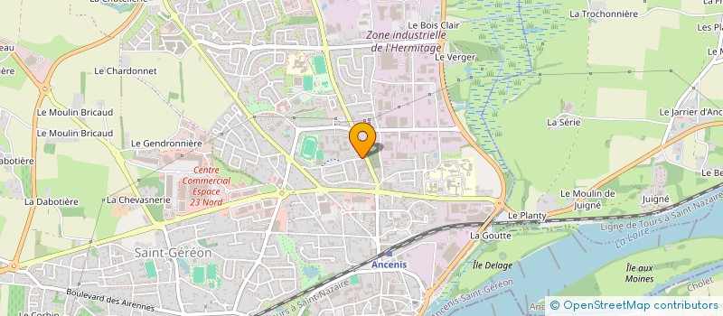 localisation de l'entreprise ANCENIS DANSE A DEUX à ANCENIS-SAINT-GEREON