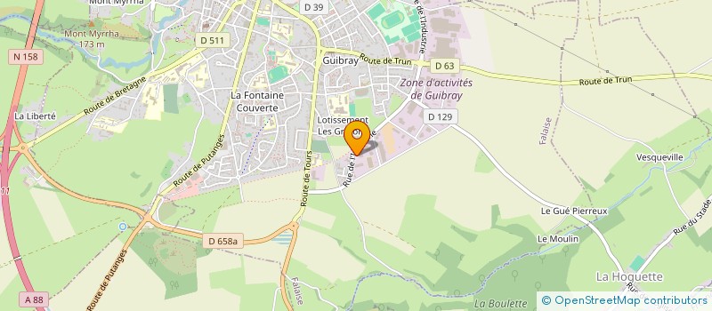 localisation de l'entreprise ANCERNE COUVERTURE à FALAISE