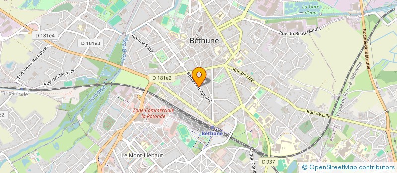 localisation de l'entreprise ANCI  BETHUNE