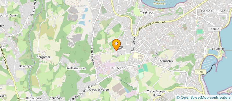 localisation de l'entreprise ANCIBEL  PERROS-GUIREC