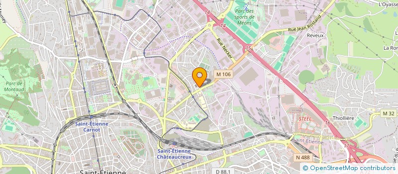 localisation de l'entreprise ANCIEN COMBATTANT PRISONNIER GUERRE  SAINT-ETIENNE