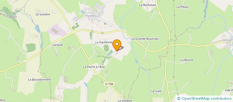 localisation de l'entreprise ANCIEN COMBATTANTS POILLEY  POILLEY