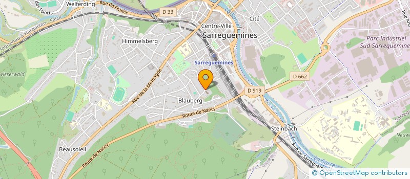 localisation de l'entreprise ANCIEN COUVENT DU BLAUBERG  SARREGUEMINES