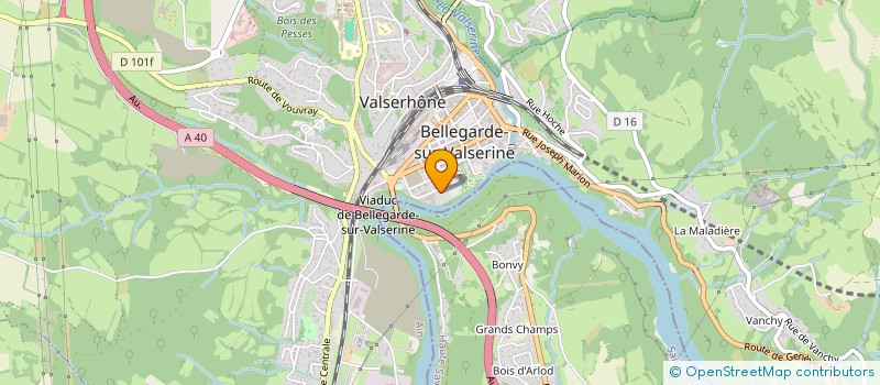 localisation de l'entreprise ANCIEN ETS GOYOT ET CIE à VALSERHONE